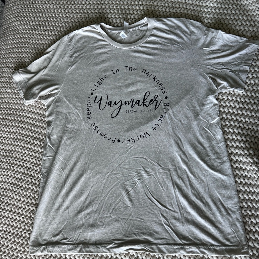 Bella Canvas Cream Short Sleeve Tee Waymaker Isaiah 42:16